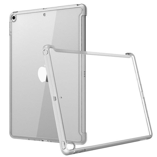 iPad 10.2 Case (2019) 7th Generation Clear Slim Hybrid Cover,Compatible with Official Smart Cover/Smart Keyboard (TLC3)(1U47)