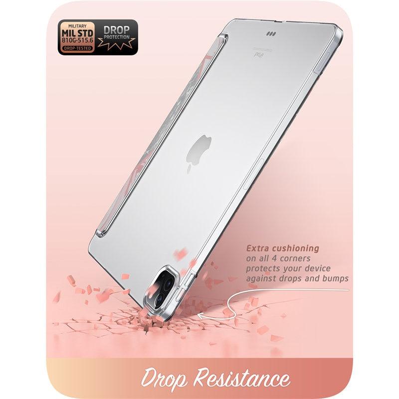 iPad Pro 11 Case (2020) Cosmo Lite Slim Trifold Stand Smart Clear Hard Back Protective Cover with Auto Sleep/Wake (TLC2)(TLC3)(F47)