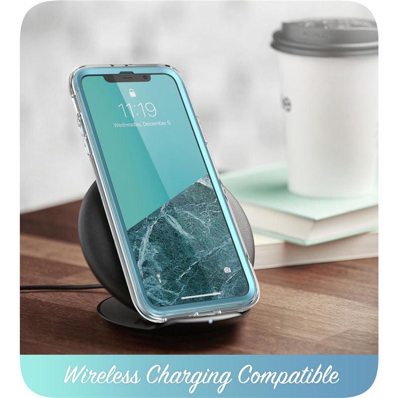 iPhone 11 Case 6.1 inch (2019 Release) Cosmo Full-Body Glitter Marble Bumper Cover with Built-in Screen Protector (RS6)(1U50)