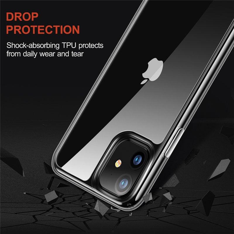 iPhone 11 Case 6.1 inch (2019 Release) Prism Series Slim Clear Scratch Resistant Back Cover With Metallic Bumper (RS6)(1U50)