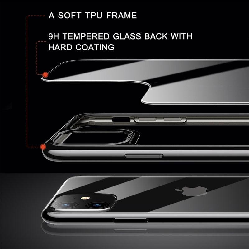 iPhone 11 Case 6.1 inch (2019 Release) Prism Series Slim Clear Scratch Resistant Back Cover With Metallic Bumper (RS6)(1U50)