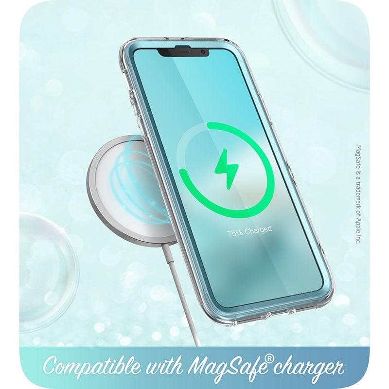 New iPhone 12 Case/12 Pro Case 6.1" (2020), Cosmo Full-Body Glitter Marble Bumper Case with Built-in Screen Protector (RS6)(1U50)