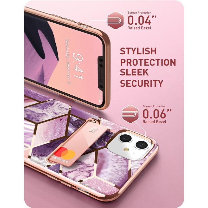 Amazing iPhone 12 Mini Case 5.4 inch (2020 Release) Cosmo Wallet Slim Designer Card Slot Wallet Case Back Cover (D50)(RS6)(1U50)