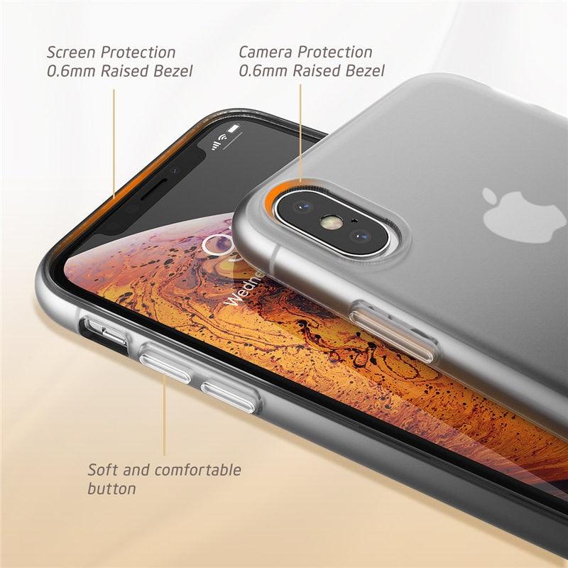 iPhone X Xs Case 5.8" OMG Series Slim Liquid Soft Rubber Protective Silicone Case For iPhone XS (2018) / X (2017) (RS6)(1U50)