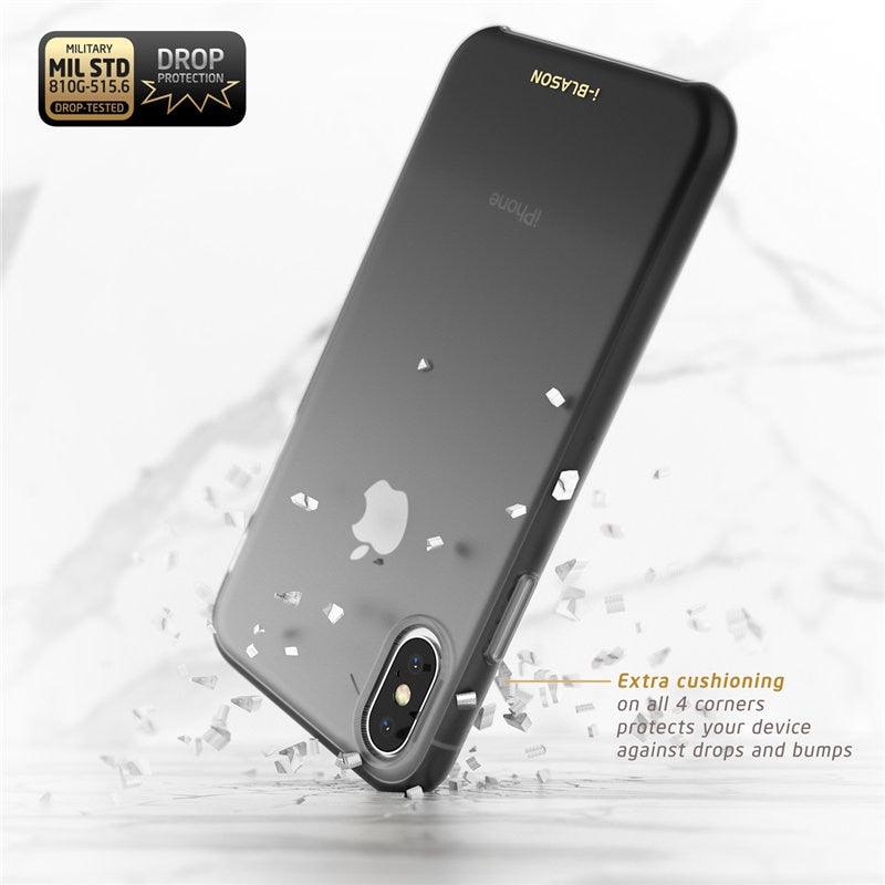 iPhone X Xs Case 5.8" OMG Series Slim Liquid Soft Rubber Protective Silicone Case For iPhone XS (2018) / X (2017) (RS6)(1U50)