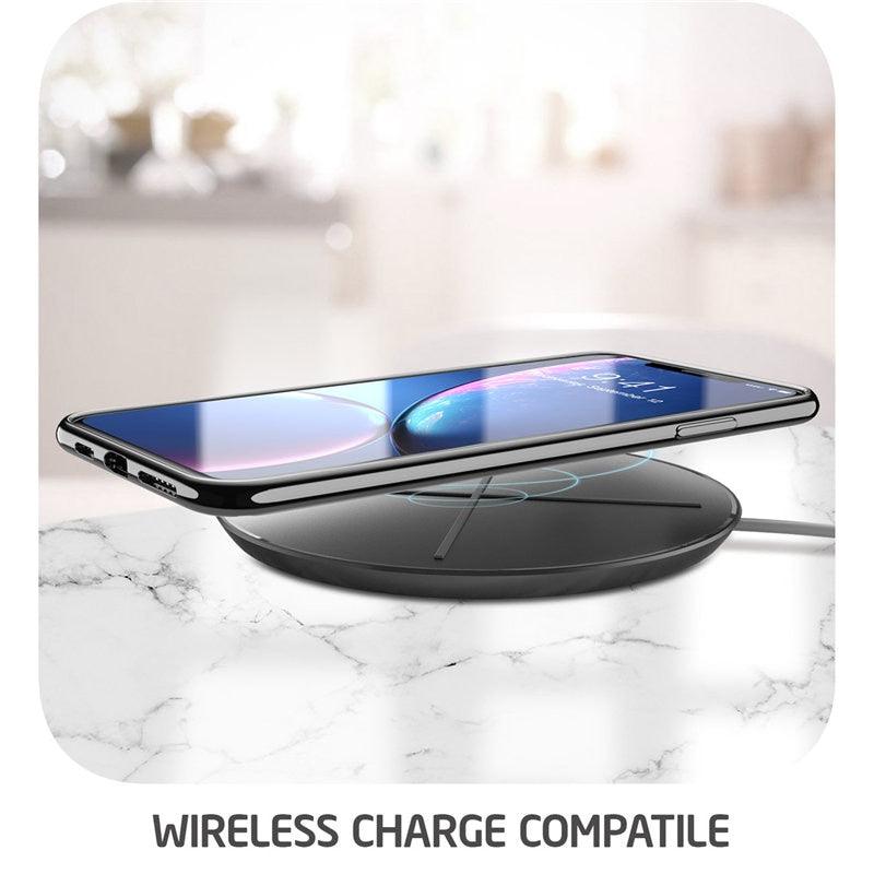 iPhone XR Case 6.1" Matrix Slim Flexible Clear TPU Protective Case with Electroplated Metallic Bumper For iPhone XR (RS6)(1U50)