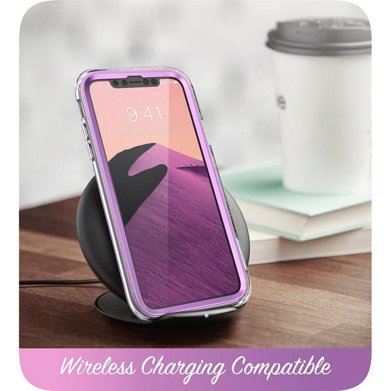 iPhone Xs Max Case 6.5 inch Cosmo Series Full-Body Glitter Marble Bumper Case with Built-in Screen Protector (RS6)(1U50)