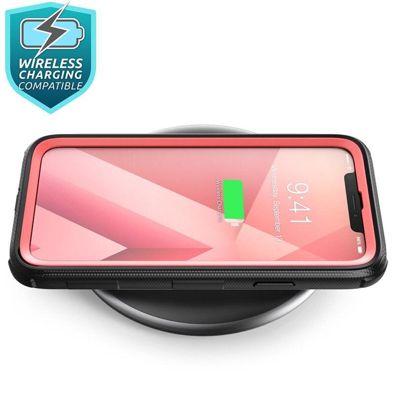 iPhone Xs Max Case Armor box - Full Body Heavy Duty Shock Reduction Case with Built in Screen Protector & Kickstand (RS6)(1U50)