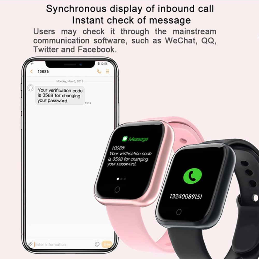 New Waterproof Smart Watch - Women Bluetooth Watch - Heart Rate Monitor Fitness Tracker (D82)(D84)(RW)