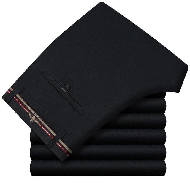 Stretch Formal DressTrousers - Classic Men's Total Freedom Relaxed Classic Fit Flat Front Pant (TG1)(F9)(F10)