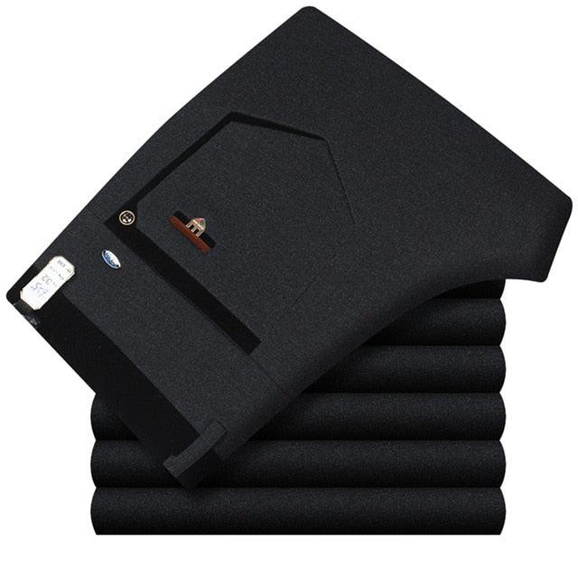 Stretch Formal DressTrousers - Classic Men's Total Freedom Relaxed Classic Fit Flat Front Pant (TG1)(F9)(F10)