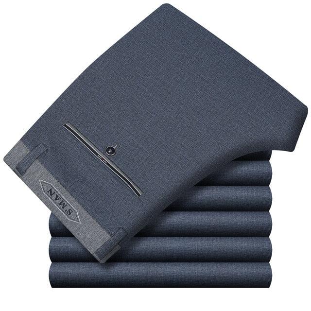 Stretch Formal DressTrousers - Classic Men's Total Freedom Relaxed Classic Fit Flat Front Pant (TG1)(F9)(F10)