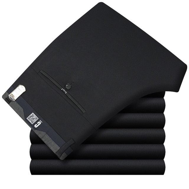 Stretch Formal DressTrousers - Classic Men's Total Freedom Relaxed Classic Fit Flat Front Pant (TG1)(F9)(F10)