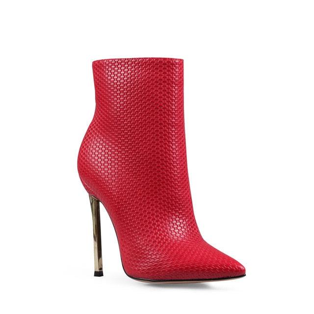 Great Women's Ankle Boots - Sexy Pointed Toe - Thin High Heels Booties Party Shoes (1U38)(1U36)(U42)(BB1)(BB2)