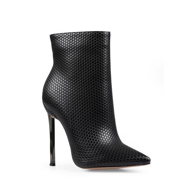 Great Women's Ankle Boots - Sexy Pointed Toe - Thin High Heels Booties Party Shoes (1U38)(1U36)(U42)(BB1)(BB2)