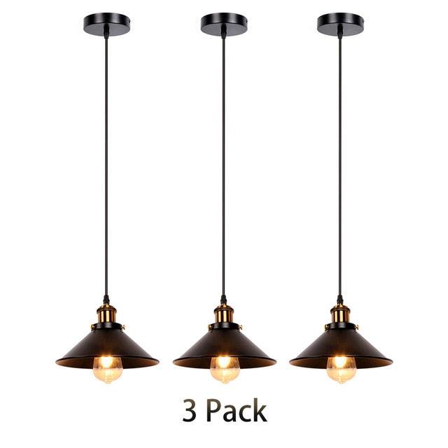 Industrial Retro Iron Interior Decoration LED Pendant Light Bedroom Kitchen Restaurant Bar Balcony (LL2)(LL3)(F58)