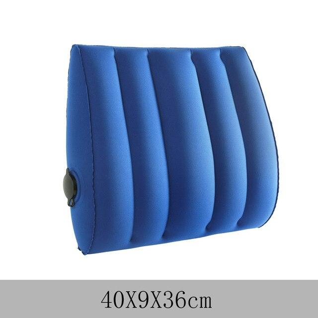 Inflatable Back pillow - Car Seat Winter Pillows - Lumbar Support Back Massager Waist Cushion (6LT1)(F105)
