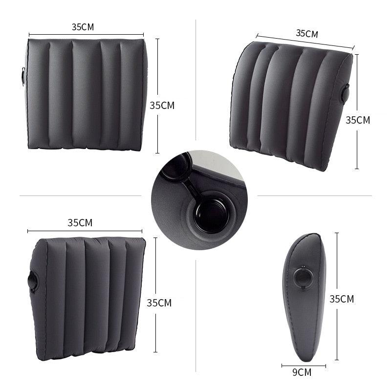 Inflatable Back pillow - Car Seat Winter Pillows - Lumbar Support Back Massager Waist Cushion (6LT1)(F105)