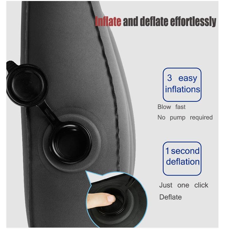 Inflatable Back pillow - Car Seat Winter Pillows - Lumbar Support Back Massager Waist Cushion (6LT1)(F105)