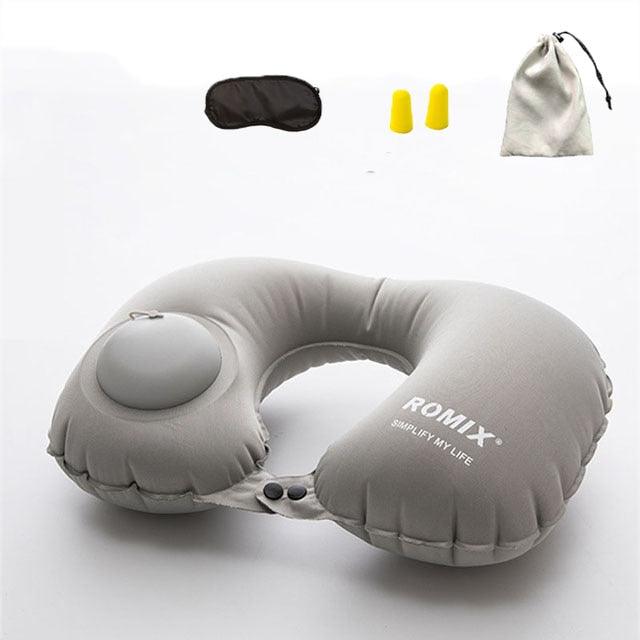 Inflatable Pillow 4pc/s Set - Travel Cervical Pillow U-type Automatic Inflatable Pillow (6LT1)(F105)