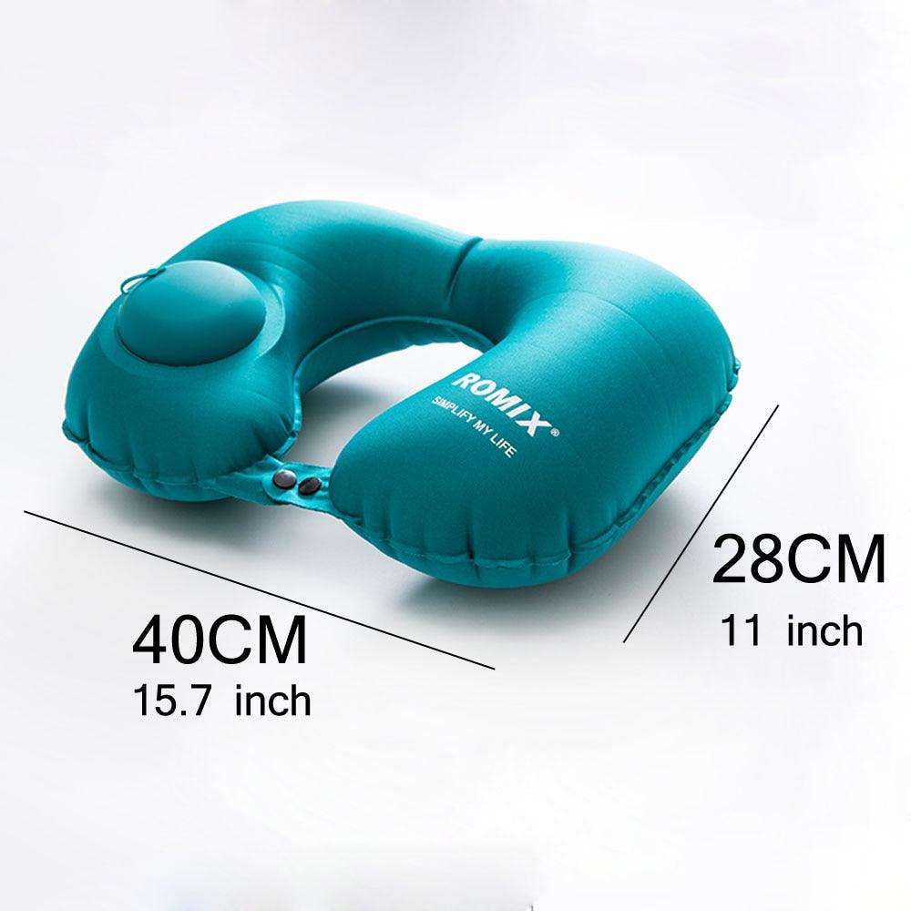 Inflatable Pillow 4pc/s Set - Travel Cervical Pillow U-type Automatic Inflatable Pillow (6LT1)(F105)