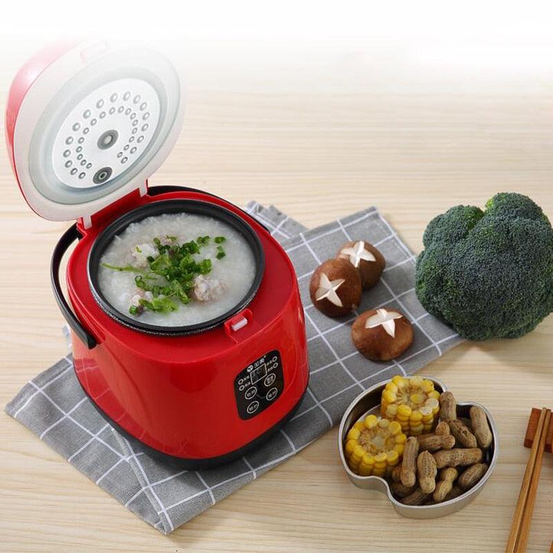 Intelligent Rice Cooker - Skillet Electric Lunch Box Mini Household Dorm Room Reservation Timing Smart Cooking (H4)(F59)