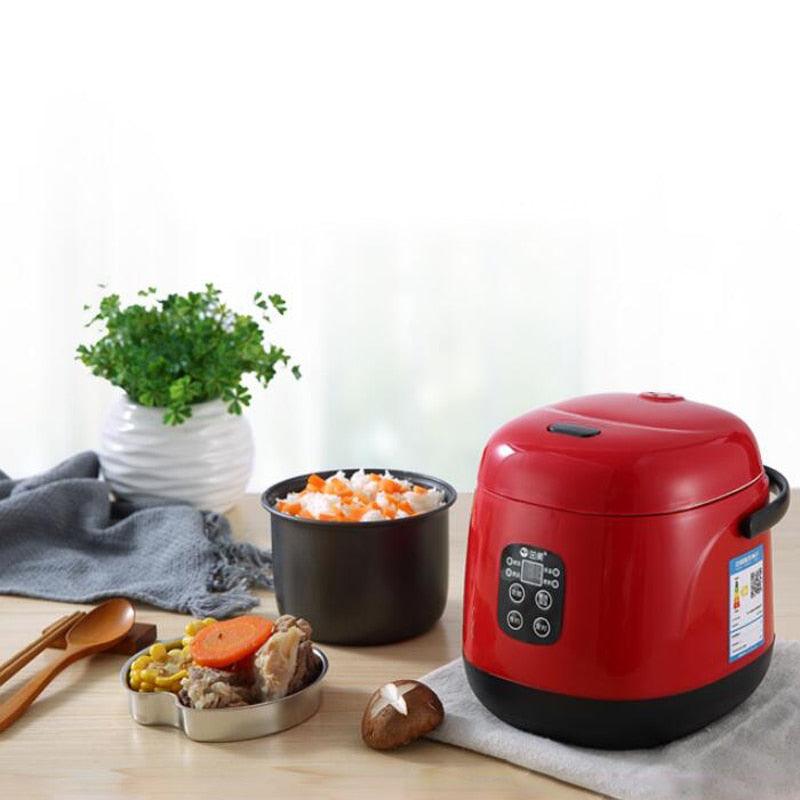 Intelligent Rice Cooker - Skillet Electric Lunch Box Mini Household Dorm Room Reservation Timing Smart Cooking (H4)(F59)