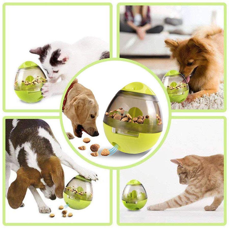 Interactive Dog Cat Food Treat Ball Increases IQ And Mental Stimulation Dog Treat Toy (2U73) (2U71)