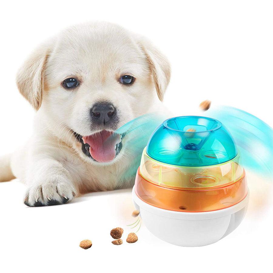 Interactive Dog Toys - Tumbler Leakage Food Dispenser Increases IQ Mental Stimulation for Puppy Cat Toy Pet products (1U73)