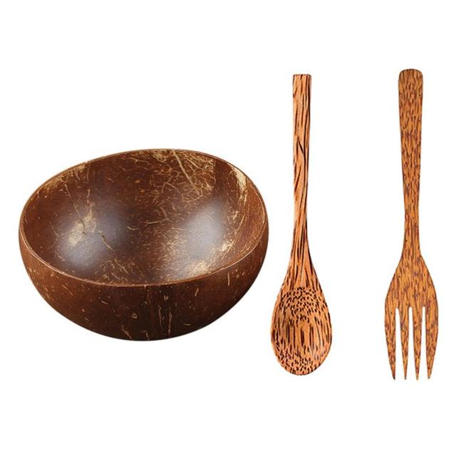 Natural Coconut Bowl Fruit Decoration Fruit Salad Noodle Bowl (D61)(AK7)(AK6)