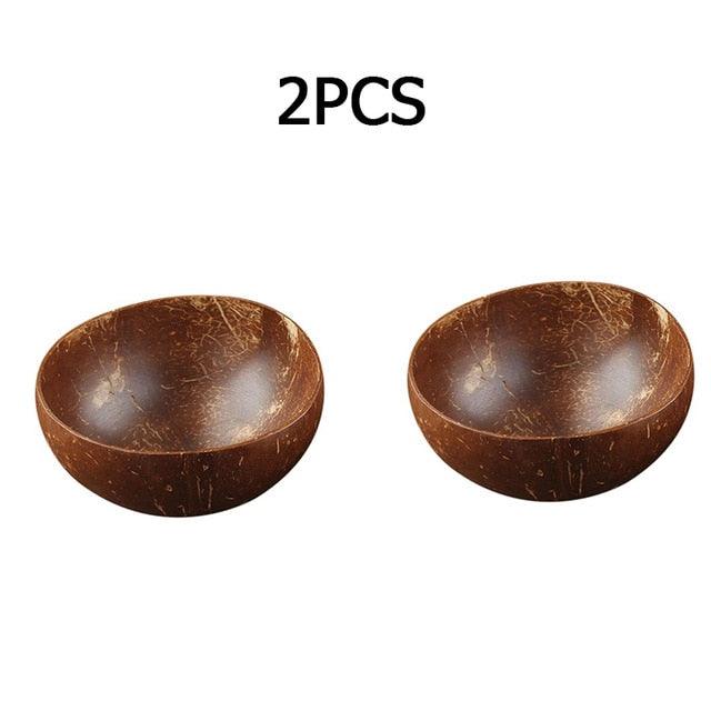 Natural Coconut Bowl Fruit Decoration Fruit Salad Noodle Bowl (D61)(AK7)(AK6)