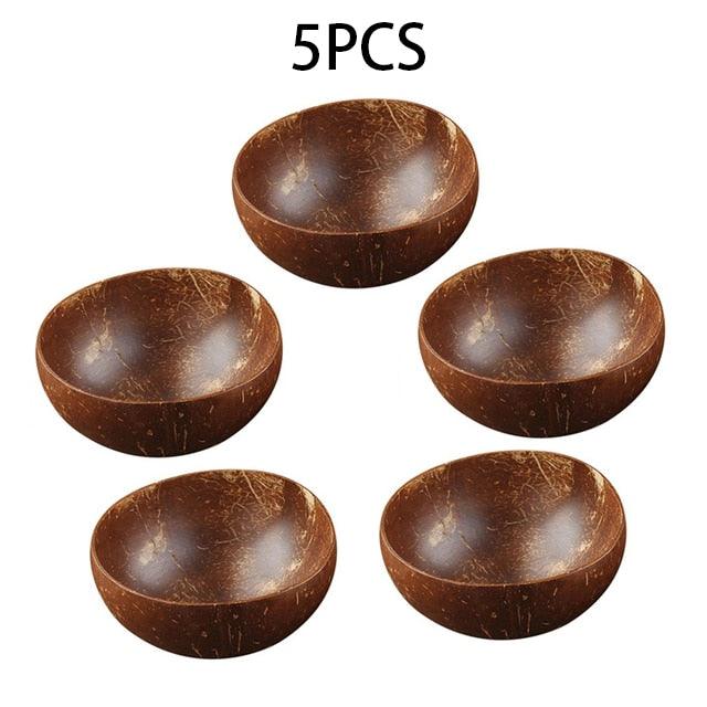 Natural Coconut Bowl Fruit Decoration Fruit Salad Noodle Bowl (D61)(AK7)(AK6)