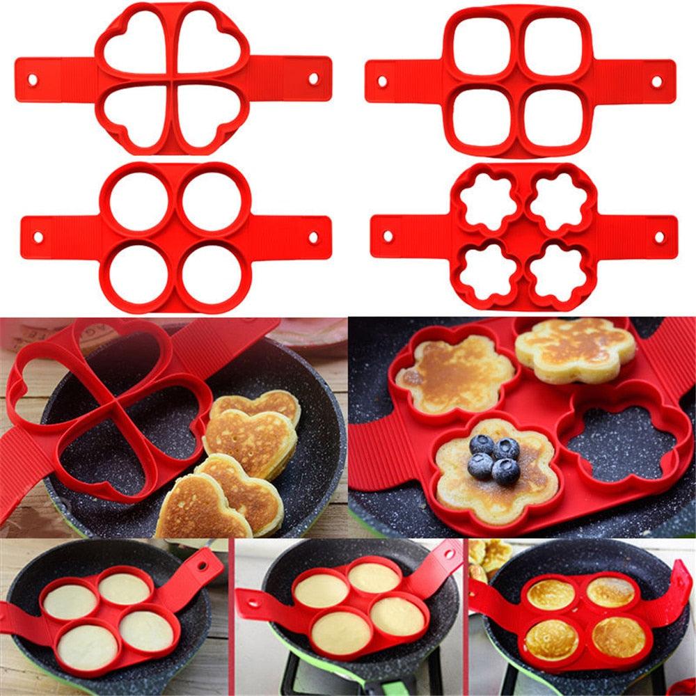 Internaul Omelet Baking Fried Egg Mould Rice Cooker Egg Ring - 1 Pcs Silicone Non-Stick (AK4)(AK2)