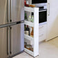 Amazing Interspace storage rack Gap shelf pulley mobile kitchen toilet gap rack bathroom storage rack fridge side seam finishing rack(1U67)(AK9)(F67)