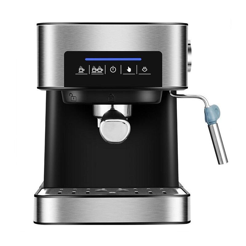 Italian Coffee Machine - Home Use 20BAR Semiautomatic Intelligent Concentrate Steam Milk Froth One Machine Stainless Steel (D59)(H2)(1U59)