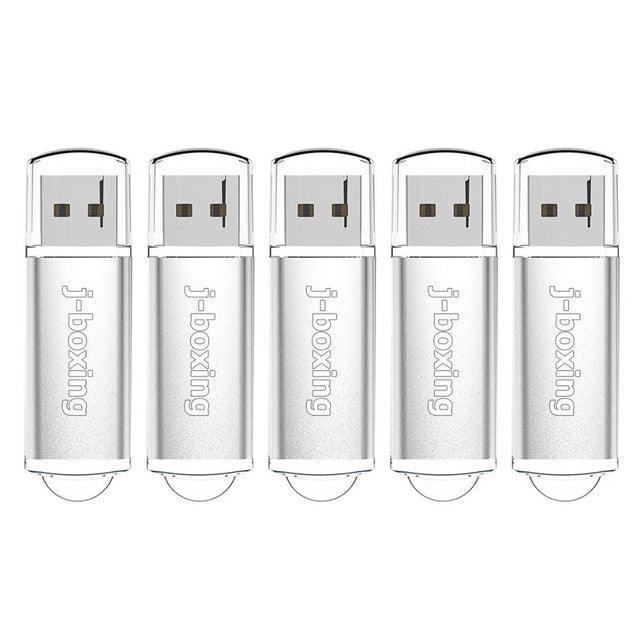 5PCS USB Flash Drives 1GB 2GB 4GB 8GB 16GB 32GB Rectangle Pen Drive with Cap Thumb Drives (CA3)(1U52)
