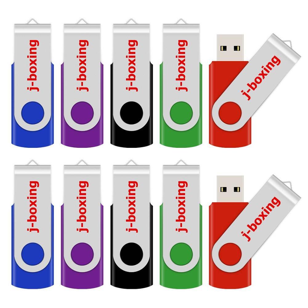 USB Flash Drive 10PCS/Pack 1GB 2GB 4GB 8GB 16GB 32GB Pendrive Metal Swivel Memory Stick (D52)(CA3)(1U52)