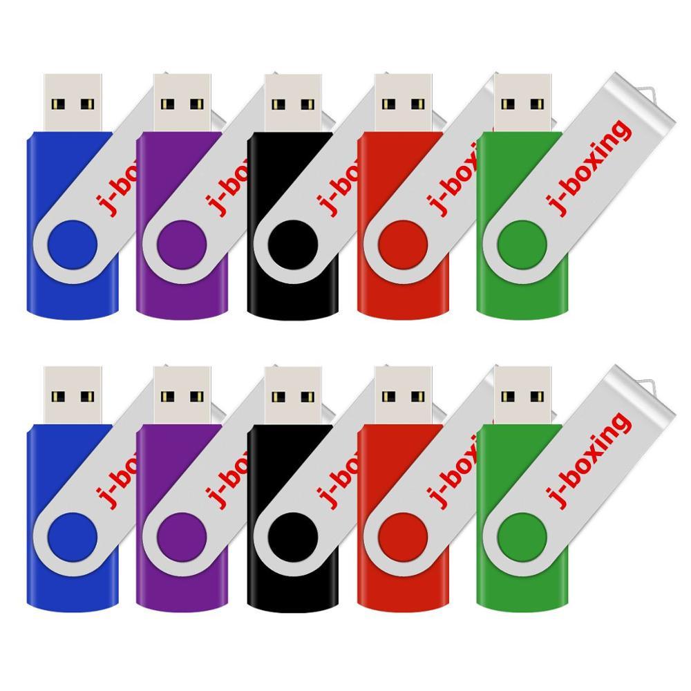 USB Flash Drive 10PCS/Pack 1GB 2GB 4GB 8GB 16GB 32GB Pendrive Metal Swivel Memory Stick (D52)(CA3)(1U52)