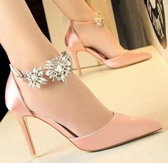 Gorgeous Women's High Heel Rhinestones Sandals - Elegant Mature Women's Pumps (SH2)(SH1)(WO1)(CD)