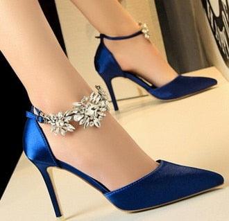 Gorgeous Women's High Heel Rhinestones Sandals - Elegant Mature Women's Pumps (SH2)(SH1)(WO1)(CD)