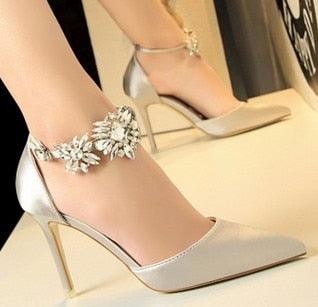 Gorgeous Women's High Heel Rhinestones Sandals - Elegant Mature Women's Pumps (SH2)(SH1)(WO1)(CD)