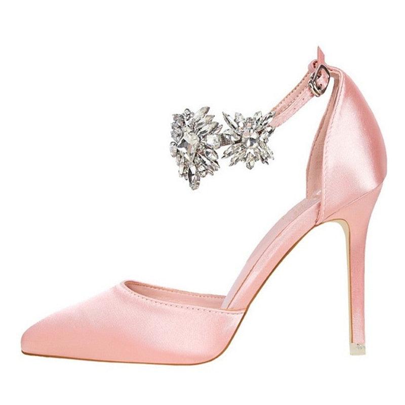Gorgeous Women's High Heel Rhinestones Sandals - Elegant Mature Women's Pumps (SH2)(SH1)(WO1)(CD)