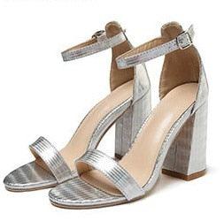 Trending Round Heels - Sexy Fashion Women's Sandals - Open Toe Ankle Strap (SH2)(SS1)(WO1)