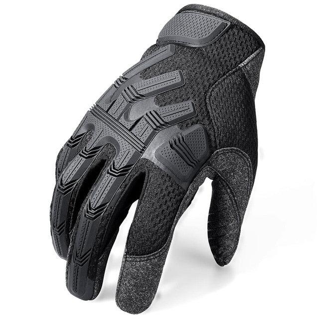 Full Finger Gloves Tactical Glove Black SWAT Mittens - Army Military Rubber Touch Screen Airsoft Bicycle Paintball (4AC1)