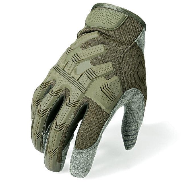 Full Finger Gloves Tactical Glove Black SWAT Mittens - Army Military Rubber Touch Screen Airsoft Bicycle Paintball (4AC1)