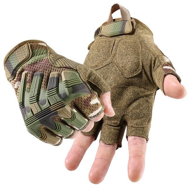 Full Finger Gloves Tactical Glove Black SWAT Mittens - Army Military Rubber Touch Screen Airsoft Bicycle Paintball (4AC1)