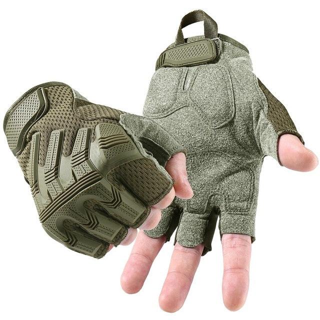 Full Finger Gloves Tactical Glove Black SWAT Mittens - Army Military Rubber Touch Screen Airsoft Bicycle Paintball (4AC1)