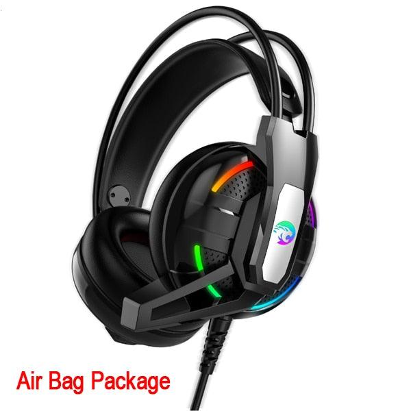 PS4 Gaming Headphones 4D Stereo RGB Headset with Microphone for New Xbox One/Laptop/PC Tablet Gamer (AH)(F49)