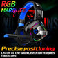 Great PS4 Gaming Headphones 4D Stereo RGB Marquee Earphones Headset with Microphone for New Xbox One/Laptop/PC Tablet Gamer (AH)