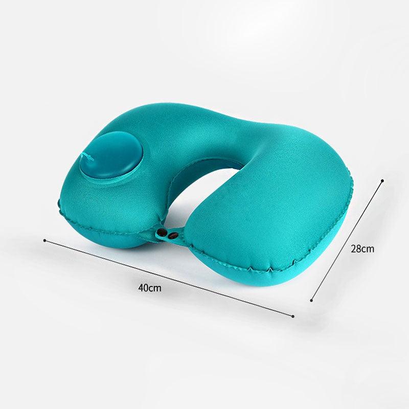 Automatic Inflatable Airplane Neck Pillow Travel Portable Neck Air Cushion Pillow (6LT1)